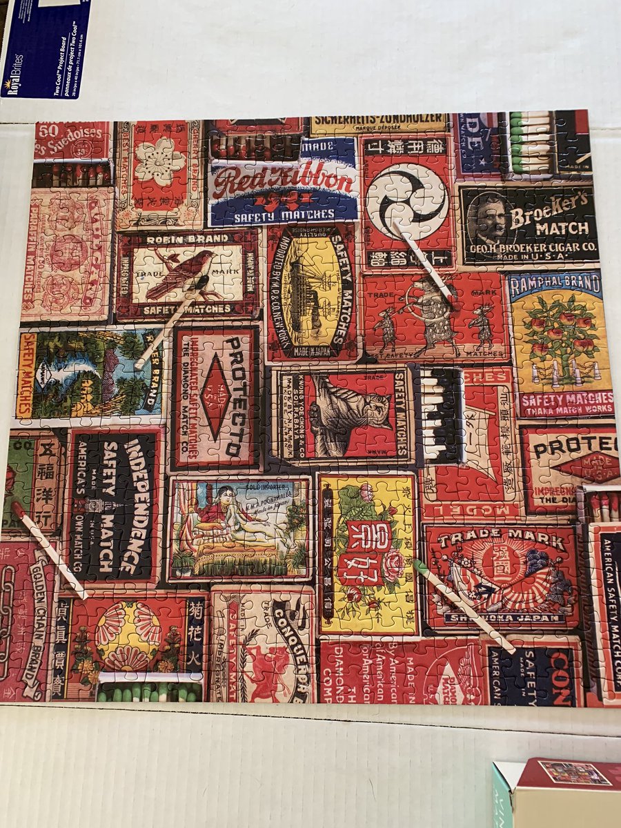gomez3_elena's tweet photo. Took a two hr break from zoom this morning and replaced it with puzzle time with the kids. Highly therapeutic and recommended #week1down https://t.co/ChuQEbUvbb