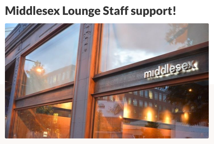 #TipYourBartender! Your extended #tgthr fam NEEDS! YOUR! HELP! 

"Those of us lucky enough to still have our jobs, please consider showing your support for our friends at @MiddlesexLounge. One day, we will all be able to get together and dance again"

gofundme.com/f/hcgfr8?fbcli…
