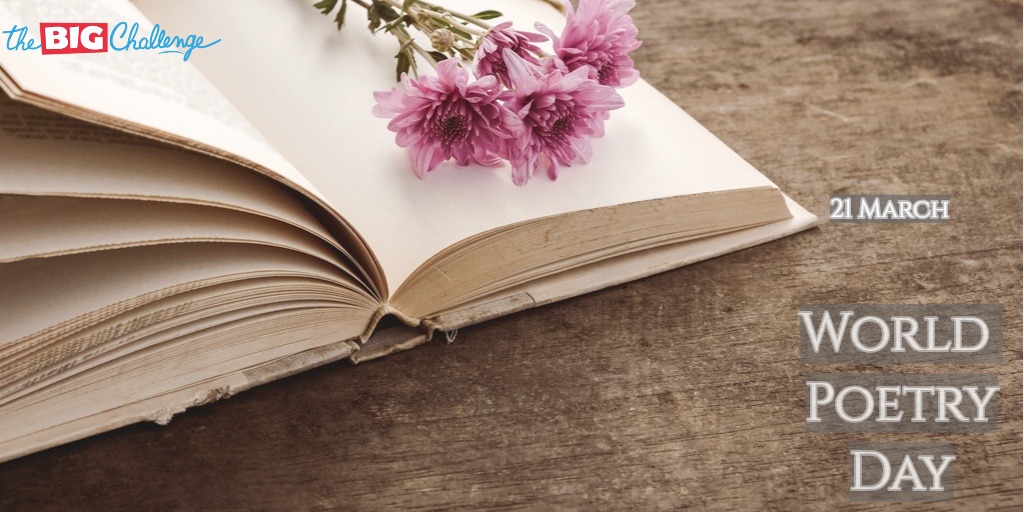 Roses are red, violets are blue... Tomorrow is #WorldPoetryDay! Do you have a favourite poem? What is it? Why not write one yourself to celebrate World Poetry Day! #EnjoyEnglish #TBC