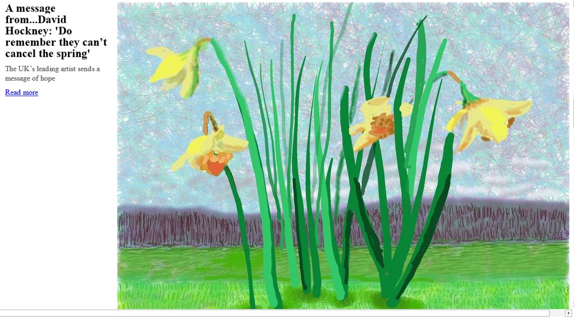 A lovely painting (and message) from David Hockney. Wordsworth would have heartily approved. #daffodils #ArtCanHelp #coronavirus