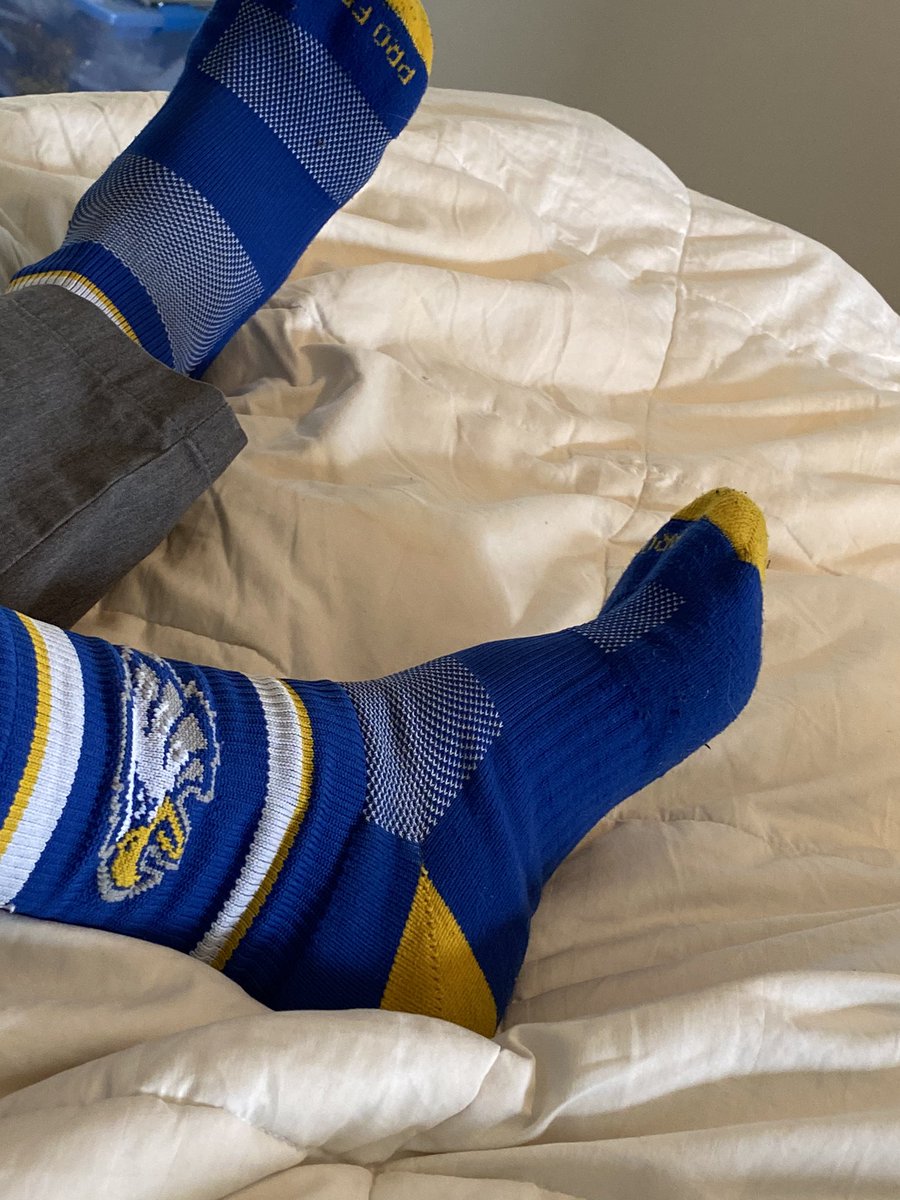 GregGardner718's tweet photo. Had to sport the Sandburg socks for our monthly @cshsstudco meeting with @jltyrrell8! Our student leaders are so resilient, creative, and inspirational!!! #EliteLearning #EliteConnectedness #D230Proud https://t.co/r6ToSDSdKJ