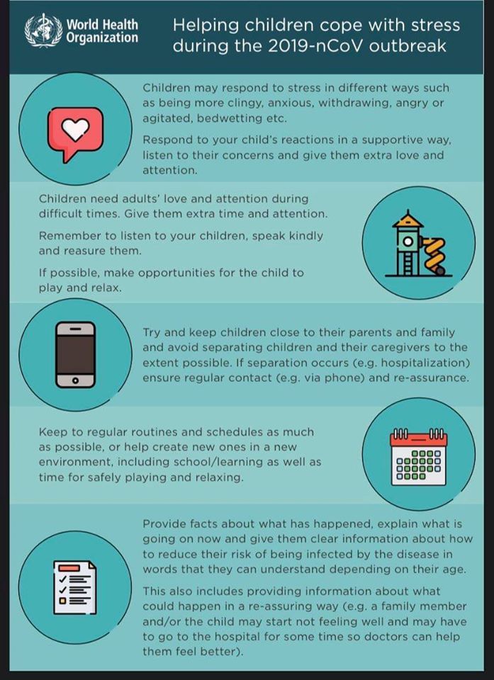 Children stuck at home? Here are a few tips for reducing stress.