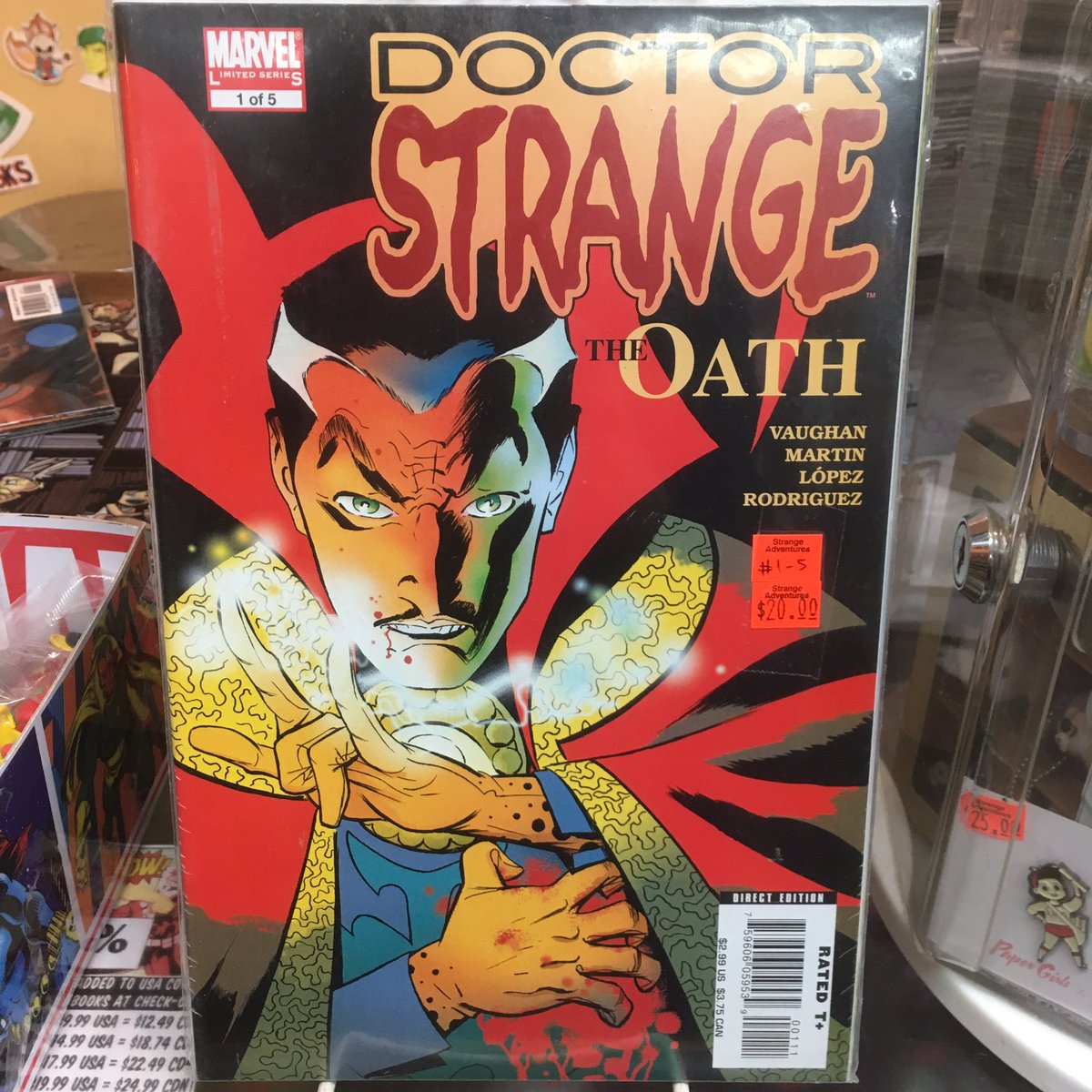 strangeadventrz's tweet photo. Just what the doctor ordered! The BARRIER/PRIVATE EYE creative team first collaborated on DOCTOR STRANGE: THE OATH for Marvel, and we have the full set on for half price! #betterasbackissues #doctorstrange #keepcalmandreadcomics https://t.co/t9TakOQDeY