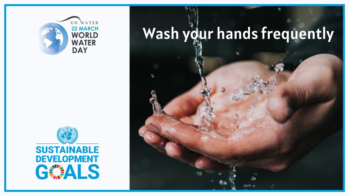GlobalGoalsUN's tweet photo. Hand washing can help prevent the spread of the #coronavirus &amp; shows the need for access to clean water.
 
Yet 3 billion lack basic hand washing facilities. Countries must step up efforts to provide safe water &amp; sanitation to achieve the #GlobalGoals by 2030. https://t.co/6ZdHP4EV1P
