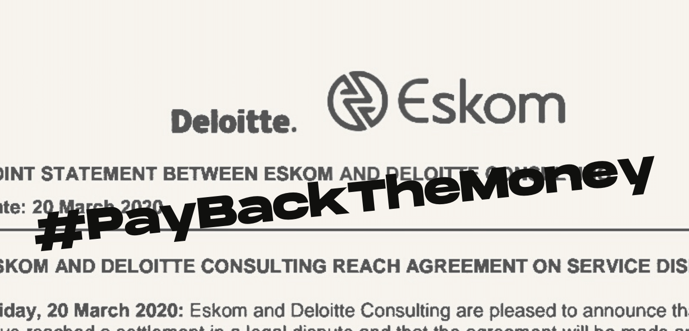 amaBhungane on Twitter "Deloitte agrees to PayBackTheMoney to Eskom💰