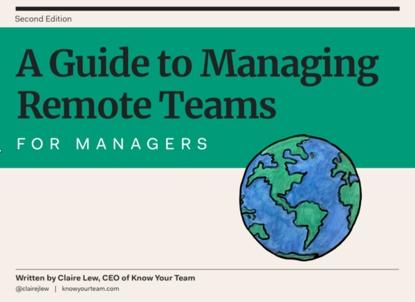 “We’re giving away our “Guide to Managing Remote Teams” for free — it’s 60+ pages of best practices for managing remote teams, based on data from 297 remote managers and employees.”

👉 Our ‘Guide to Managing Remote Teams’ is now free by <a href="/clairejlew/">Claire Lew</a> link.medium.com/Bb1imjlOT4

#uxlx