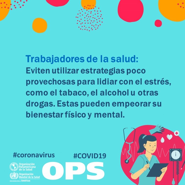 OPSOMS_Honduras's tweet photo. ¿Eres trabajador de la salud?👉, estos consejos son para ti y tus compañeros.

Por una buena #SaludMental sigue estas recomendaciones.

#SaludParaTodos
#COVID19 https://t.co/xYLH266DhZ