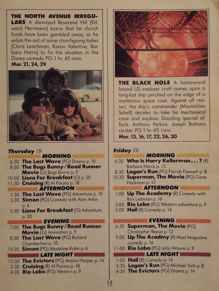 Hbo Guide On Twitter Today On The Movie Channel In 1981 March 20 1981