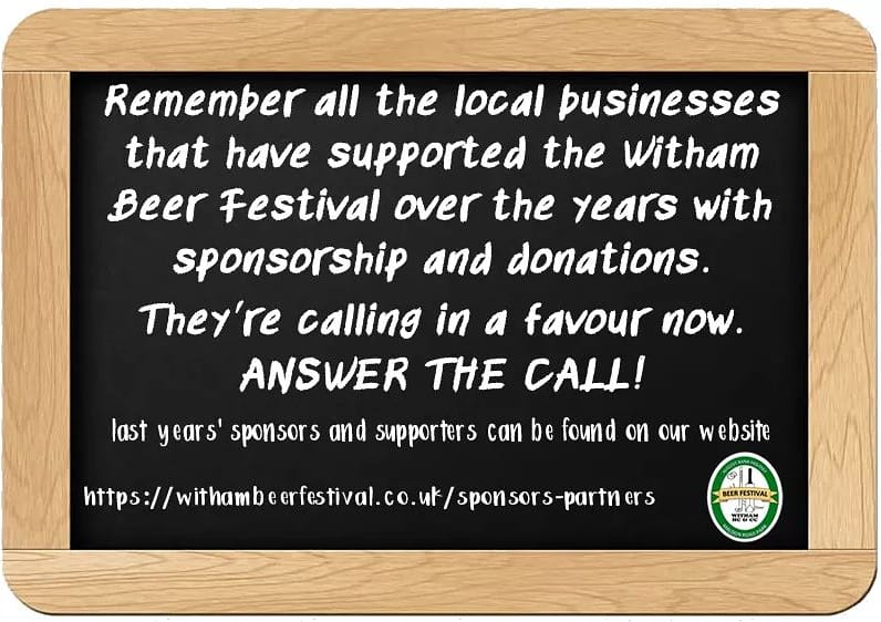 Witham Beer Festival tweet media