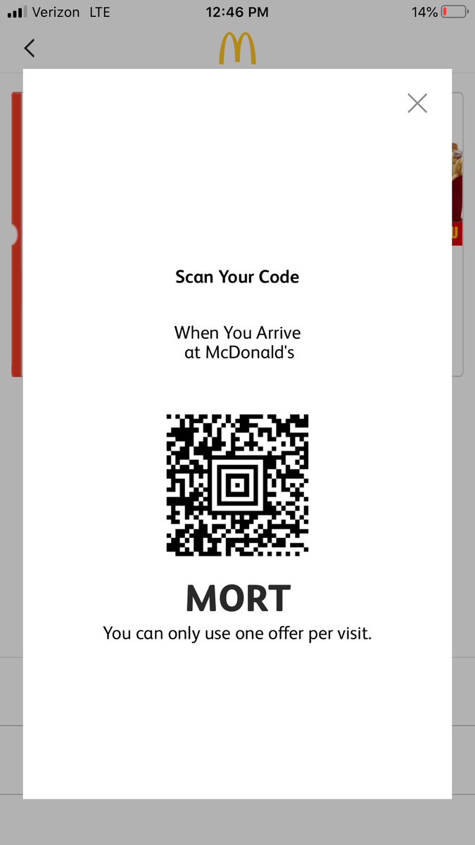 Ice9tre's tweet photo. Maybe a little too on the nose with your coupon code, @McDonalds? https://t.co/pJm3z5vR6b