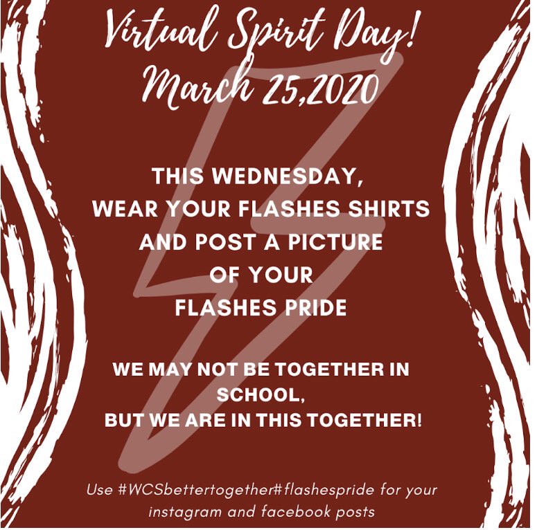 WillardFlashes's tweet photo. Let’s do this Flashes! Show us your Flashes pride by posting a pic on 3/25! #WCSbettertogether #flashespride https://t.co/D5LtfjdbCr