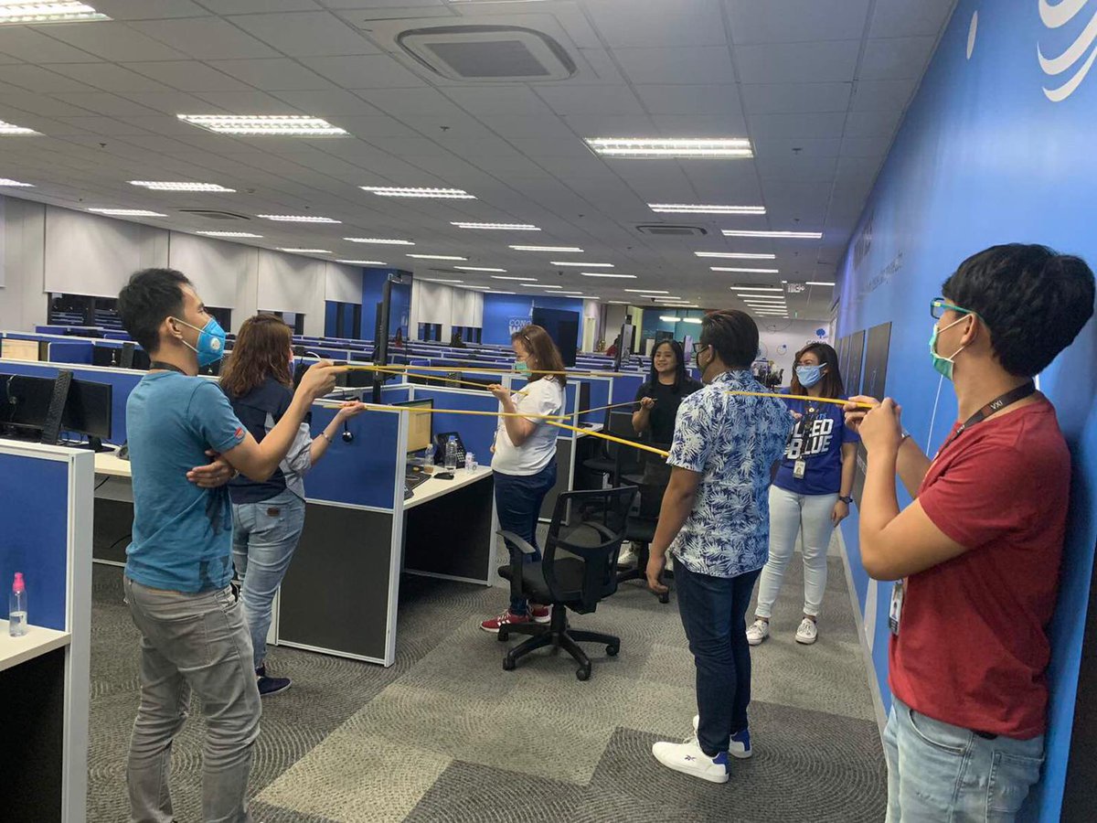vxiglobal's tweet photo. No sword battles (sadly)! Safety first at VXI! Even in trying times, the πππ π‘πππ«ππ¬ππ«π¨π§π π¬π©π’π«π’π is still alive. That's the culture our #leaders strive to build and maintain everyday. #employeessafety #heartstrong #culture #contactcenterlife #leadership https://t.co/BNoZ7LLJiC