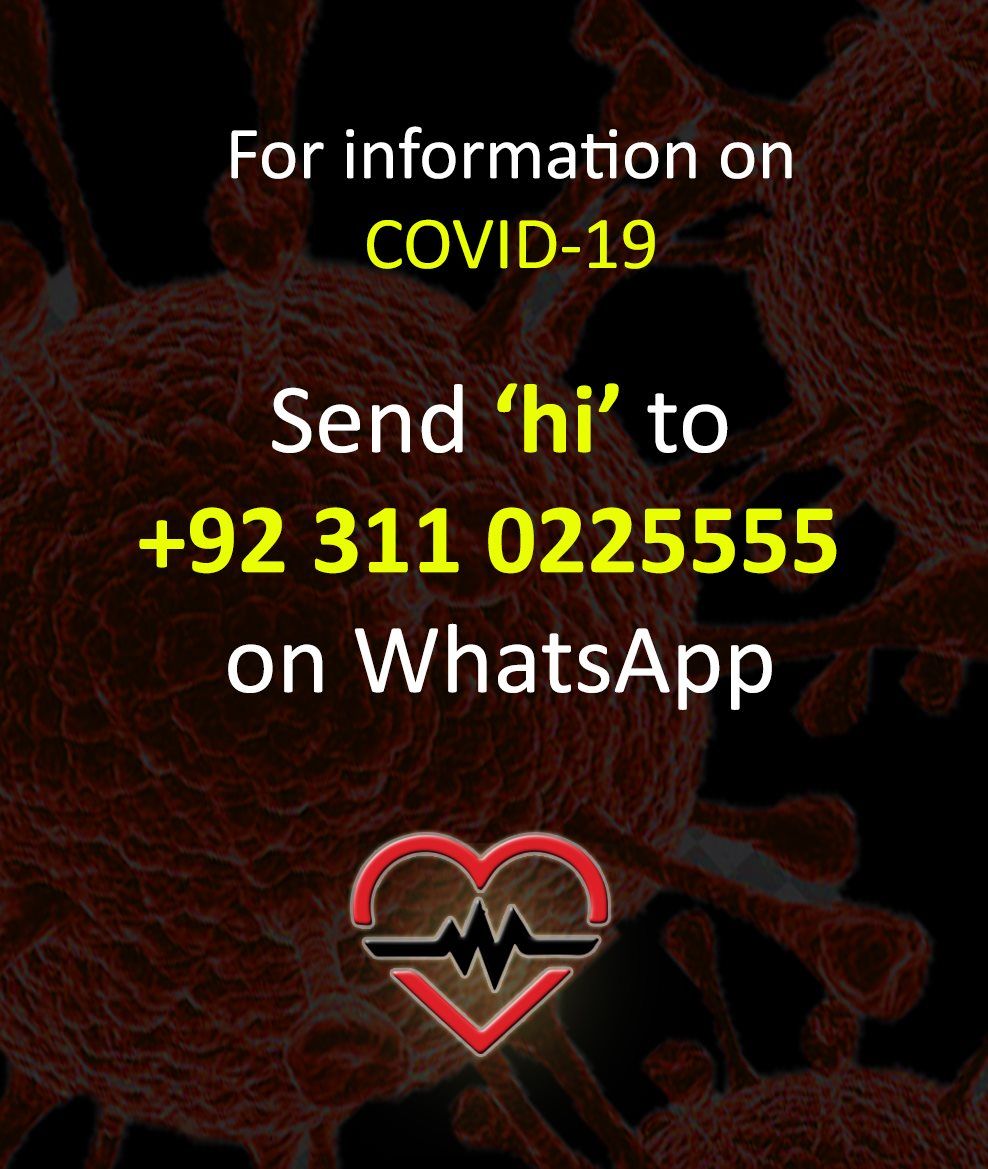 MessiahPK's tweet photo. To know about the total number of confirmed cases in #Pakistan, you can message us on our official WhatsApp number and you'll be informed confirmed about total cases a long with any other relevant information about #Coronavirus you want to ask. https://t.co/TCiUlEGvVf