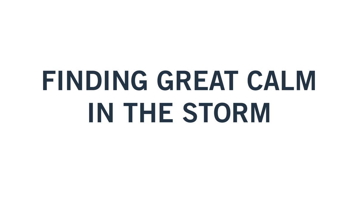 In these challenging times, the Steier Group wanted to share with you a word of spiritual encouragement. In this video, Christopher Beaudet discusses the disciples' journey through a tempest and Jesus' message of faith.

Watch here: youtube.com/watch?v=SD8PgR…