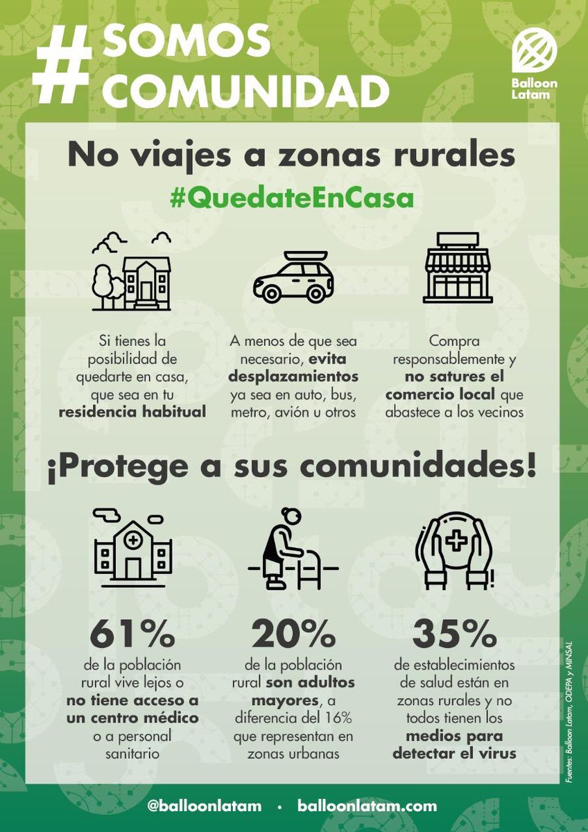 Por favor no salgan de sus residencias habituales, tal vez no tengan síntomas pero podrían propagar el contagio y hacer que llegue a los lugares que menos posibilidades tienen de enfrentarlo. #nosonvacaciones  #novayasazonasrurales #quedatencasa