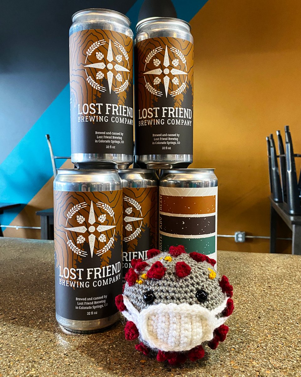 Today we're open for crowler sales 1PM - 7PM! Come grab our delicious Raspberry Milkshake IPA ($14). Our Vienna Lager is also back! ($12) Milky's Way will be here ready to take your to-go orders! Drive-up, call ahead, or order online: 

lostfriendbrewing.square.site
(719) 694-8501