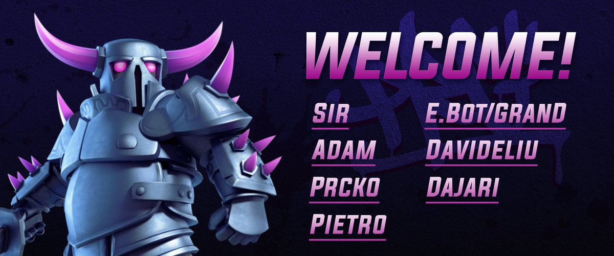During the past few weeks we have been upgrading our EU -roster a lot, and we'd like to share these updates with y'all:

Manager
👤 <a href="/sir__cr/">sir</a> 

Players 
👤 @Adam_CR_ESB
👤 <a href="/PrckoCr/">Prcko™</a>
👤 <a href="/Pietro__Cr/">0xValli</a>
👤 <a href="/GranD60305969/">GranD</a>
👤 <a href="/LiuRoyale/">A$AP Liu</a>
👤 <a href="/DajariCr/">Dajari_cr</a>

Welcome to the family ❤️