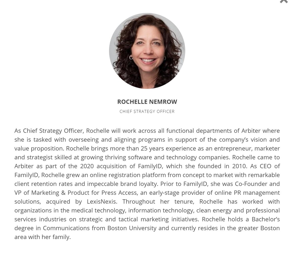 ArbiterSports's tweet photo. Meet the newest member of our Executive Team! Welcome aboard, @RochelleNemrow! We are excited to have you and all the @myFamilyID on #TeamArbiter https://t.co/Awc9nJQMkK