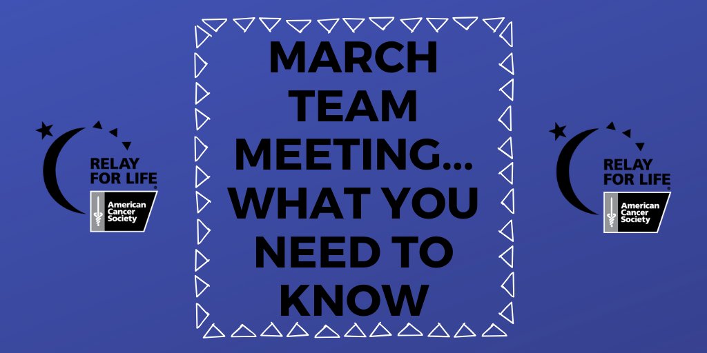 RFLSoMoCo's tweet photo. We had our March Team Meeting last night! Notes have been posted in the Event Announcements on our website (link in bio)

#StillAttackingCancer https://t.co/l5eT8C9aFR