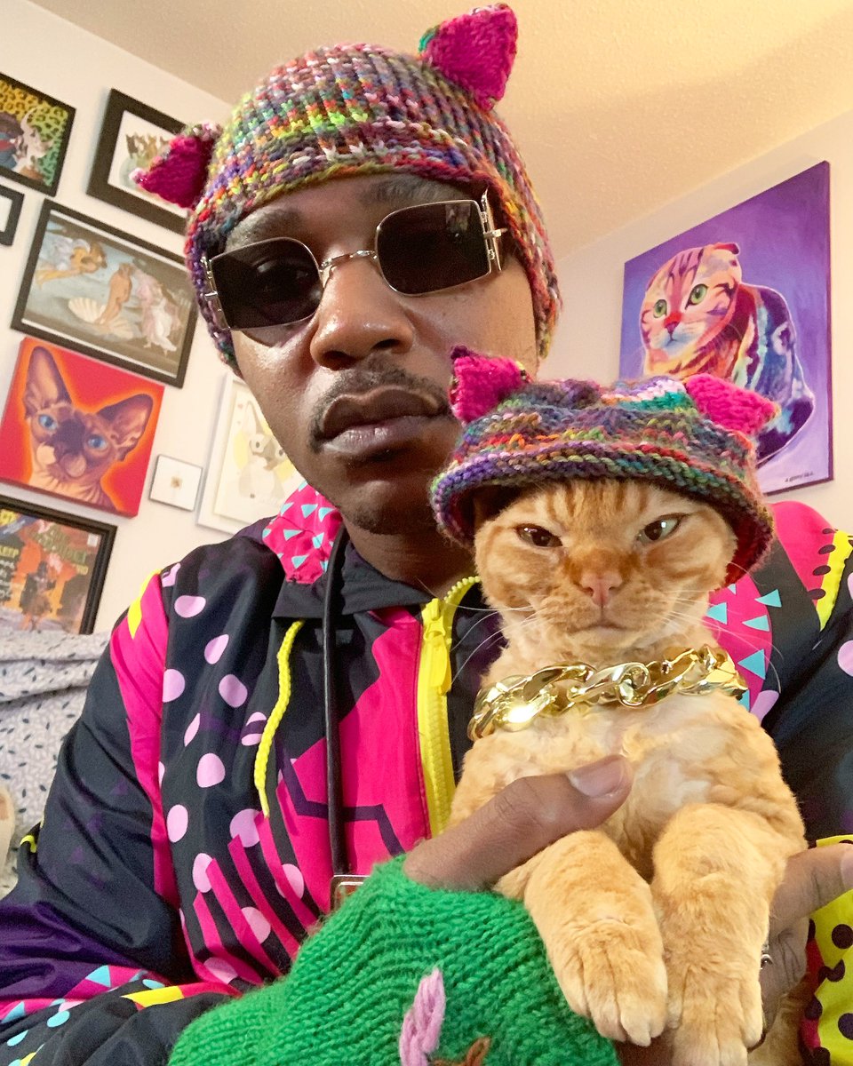 Dear twitter don’t you worry my cat Dj Ravioli and I have the cure. The timelines are officially blessed #CoronaCrisis