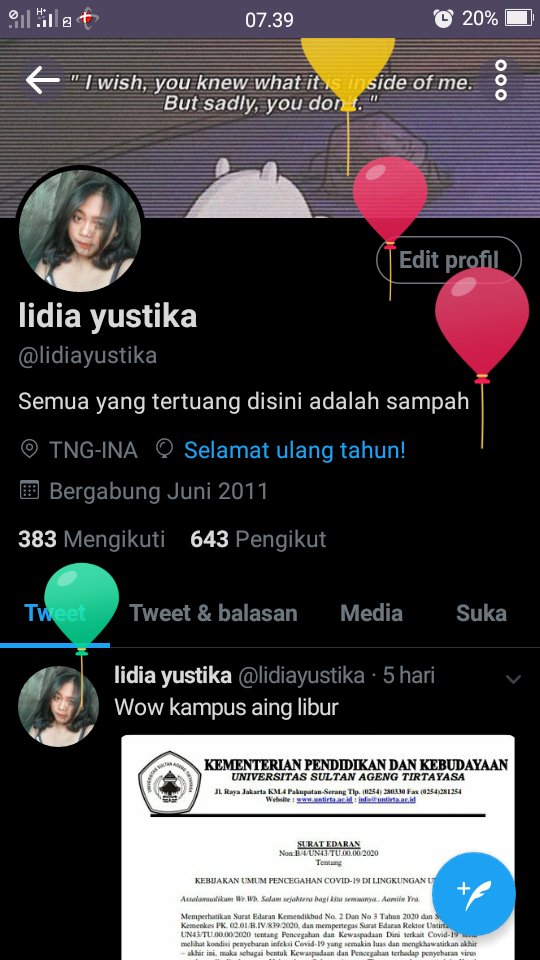 lidiayustika's tweet photo. Wauw ada balon balonnya. Lucuk https://t.co/Gzl2IgSmrV