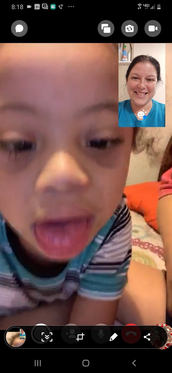 AbleNoLabel's tweet photo. Enjoying some Facetiming with my students! It's such a trying time right now and I want them to be able to interact with me and see my face! 🥰 I sure do miss all of those faces!!! 😞 #BetterSafeThanSorry
@ECCFalconsNest 
@ChannelviewISD https://t.co/MOkJ5YxV8d