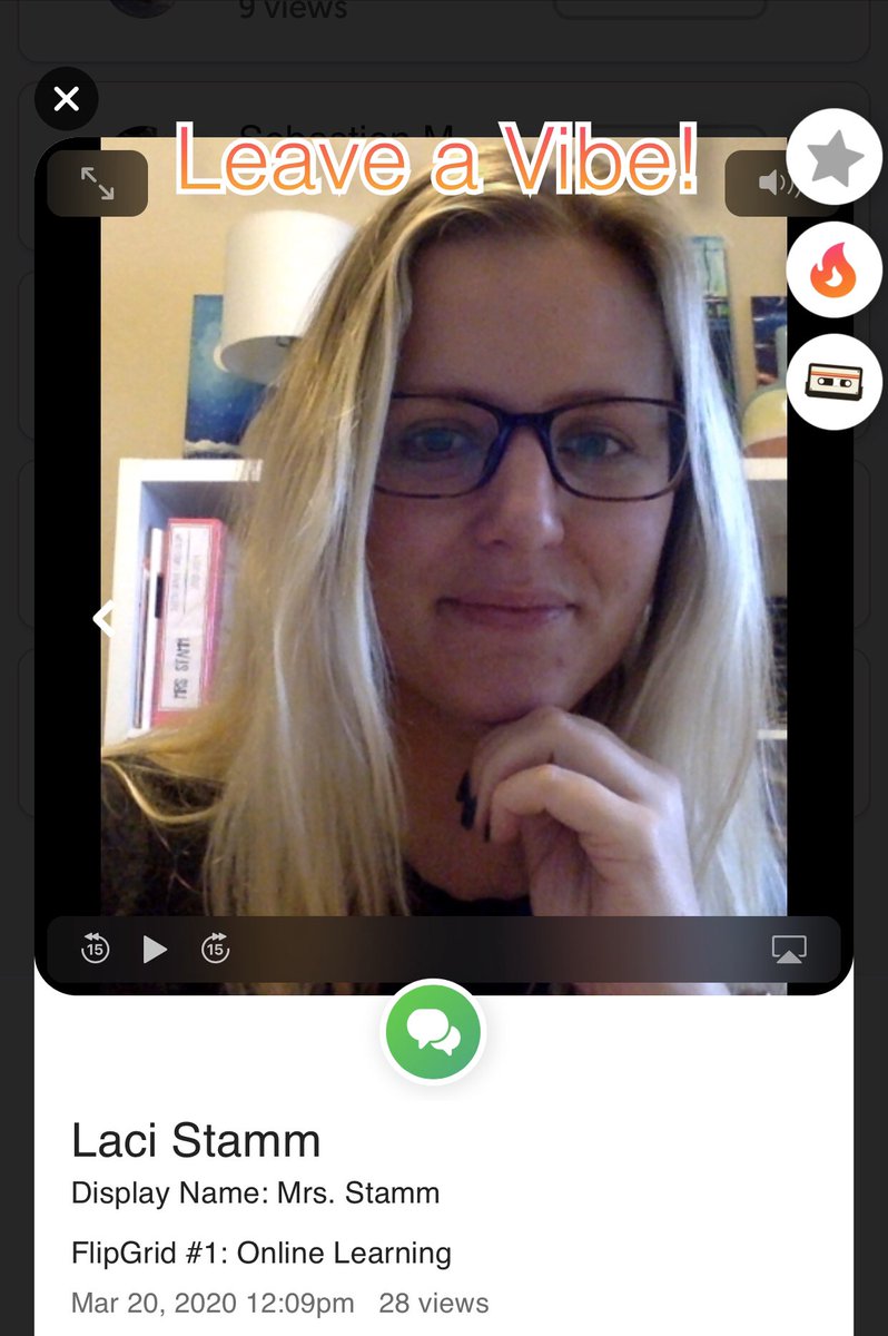 Mrs_Stamm's tweet photo. Thank you @Flipgrid for such an awesome service! It has been great to see the faces of our @AJBriesemeister kids! I have enjoyed seeing their responses. Today we discussed our thoughts on online learning and what our study spaces are like. #Covid_19 #seguinstrong @SeguinISD https://t.co/2dFAvwWFOT