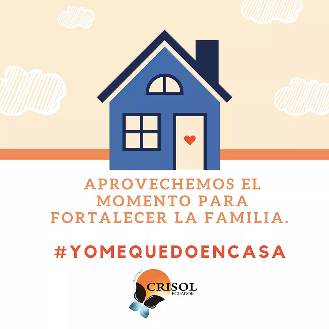 FundCrisolEc's tweet photo. ¡Que la cuarentena nos reencuentre! Aprovechemos para conversar más, brindarnos cuidado, fomentar habitos saludables #FortaleciendoFamilias #YoMeQuedoEnCasa #Familia #Ecuador #EcuadorLesAgradece #Dia5 https://t.co/gclyJYrhil