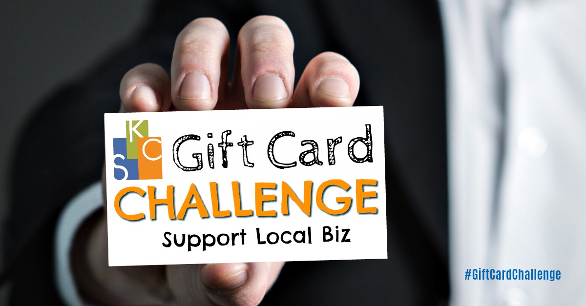 We're challenging the Kansas City business community to join us in purchasing FIVE $20 gift cards from area restaurants (or local service businesses) and then tagging & challenging five friends to do the same! ow.ly/pL8r30qrruS #giftcardchallenge