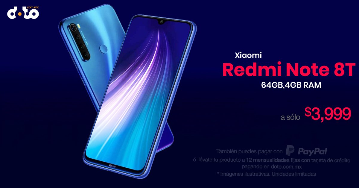 dotomx's tweet photo. Encuentra la mejor tecnología al alcance de todos! El #Redmi #Note8T está por acá, pícale acá:
https://t.co/aj2yNl348h https://t.co/lSghZZY75X