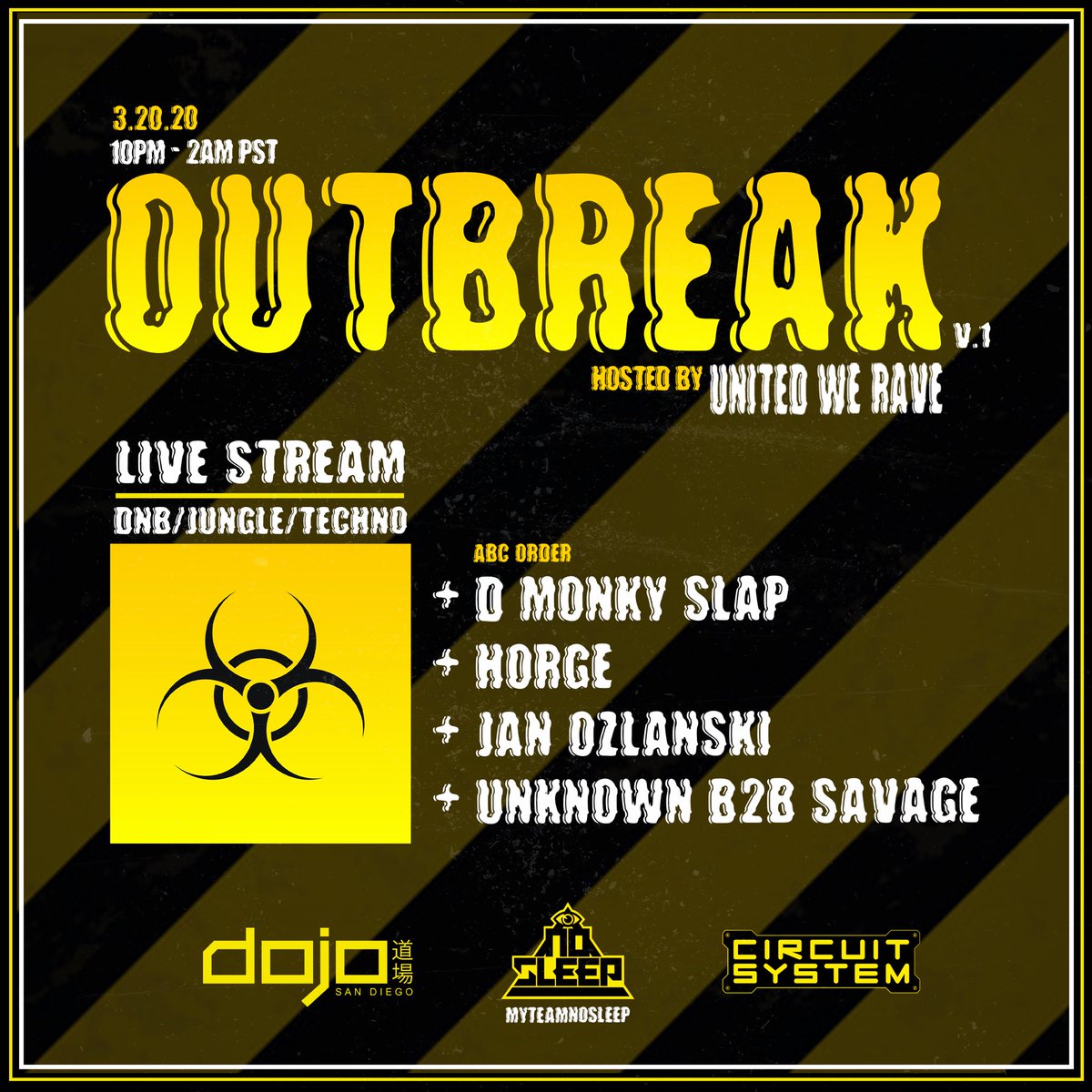 legit_lives's tweet photo. Going live Saturday night. 
#Outbreak2020 https://t.co/bEFFUIPvjK