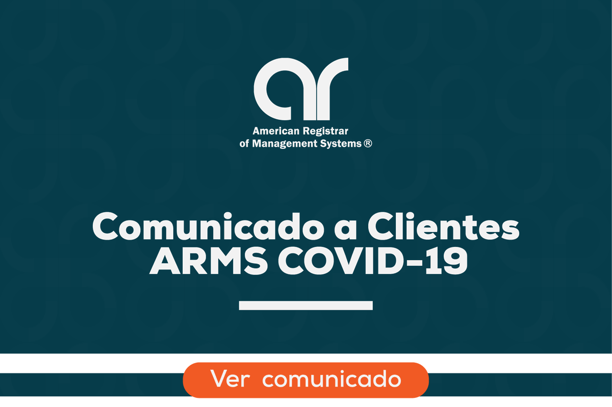 ARMS_QUALITY's tweet photo. Press Release COVID-19

Te invitamos a conocer los protocolos que American Registrar esta adoptando en estos tiempos COVID-19
https://t.co/BcpRXu8gU8
#YoMeQuedoEnCasa #CertificacionesISO #Conformidad https://t.co/lfeDIgwnJP