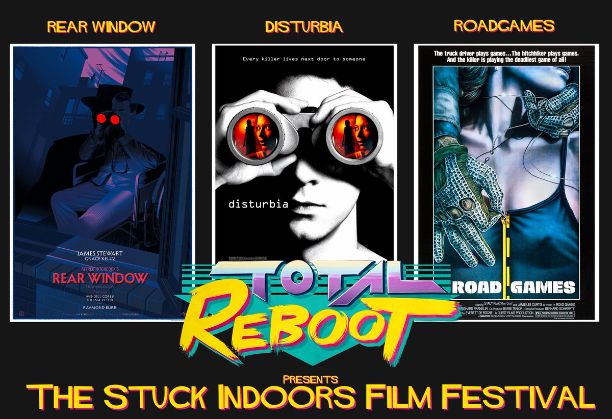 BetootaVideo's tweet photo. NEXT: #StuckIndoorsFilmFestival for all the stay at home cinephiles. Hitchcock's classic REAR WINDOW + the films that ripped it off... Shia LaBeouf teen thriller DISTURBIA &amp; Australian cult classic ROADGAMES! 

APPLE: https://t.co/6pJpSGXjrW
Spotify: https://t.co/rVmAbSexfY https://t.co/VIDcdlR6rM
