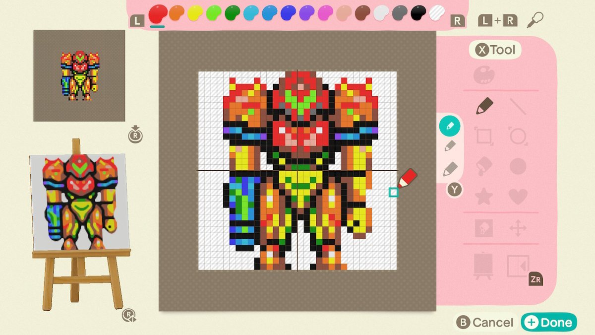 And because of course I did  #ACNH    #AnimalCrossingNewHorizons    #NintendoSwitch  #Samus
