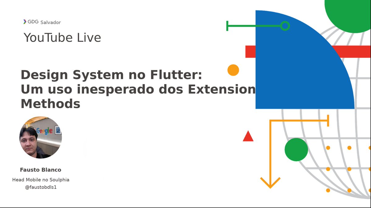 GDGSalvador's tweet image. Esperamos vocês amanhã às 10h para mais uma live do GDG Salvador com @faustobdls1 falando sobre: Design Systems no Flutter: um uso inesperado dos Extension Methods. 
 @flutterando_
#wtm
#gdg
#gdgssa
#Flutter
#Flutterando
#talk

Confiram no meetup: meetu.ps/e/HRQp1/shnRb/d
