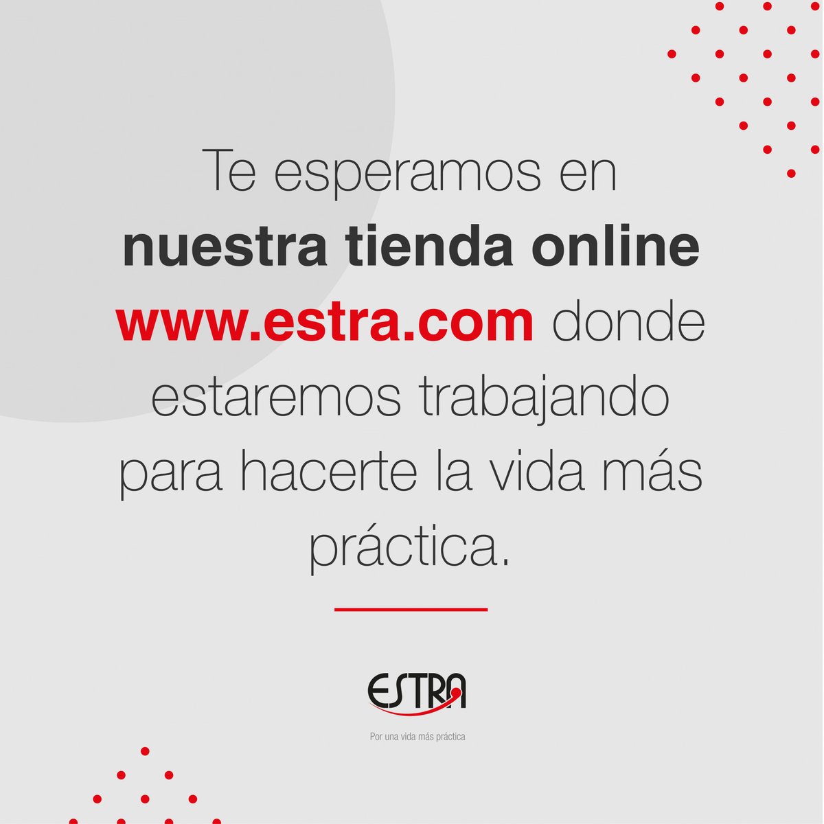 EstraSoluciones's tweet photo. Te invitamos a permanecer en casa con la familia! Presentaremos servicio solo en https://t.co/kJI2Fd0HAz. 
Si no has comprado tu Estralandia aprovecha y comprala con el 20% de descuento + envío gratis. #estrasoluciones https://t.co/fkVyE9FKQg