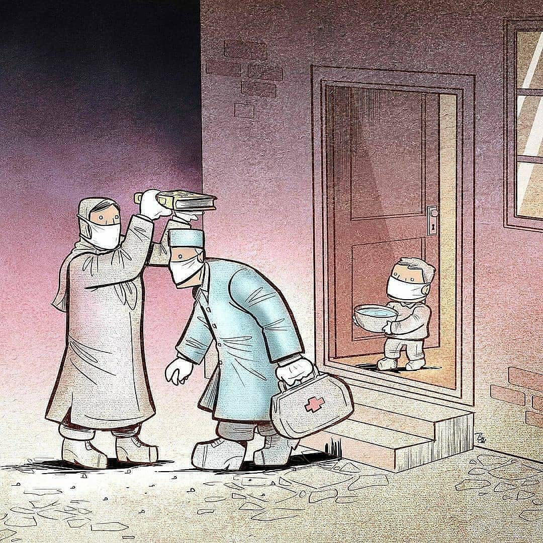 MahesaSyilendra's tweet photo. Ini nih keren. Sebagai bentuk support kepada para pekerja/petugas medis, dokter, perawat, suster dan pastinya para pekerja/petugas lainnya dalam bentuk karikatur. 🙏 https://t.co/cq4i12CPNp