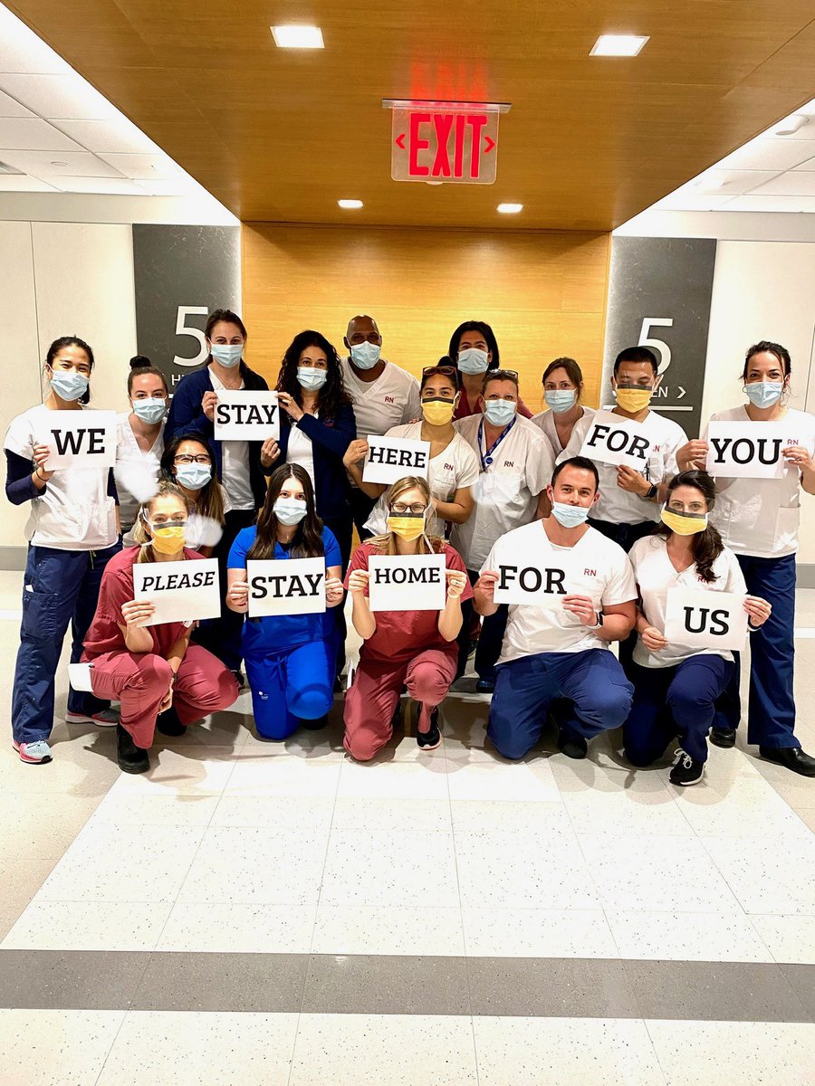 We stay here for you. Please stay home for us.