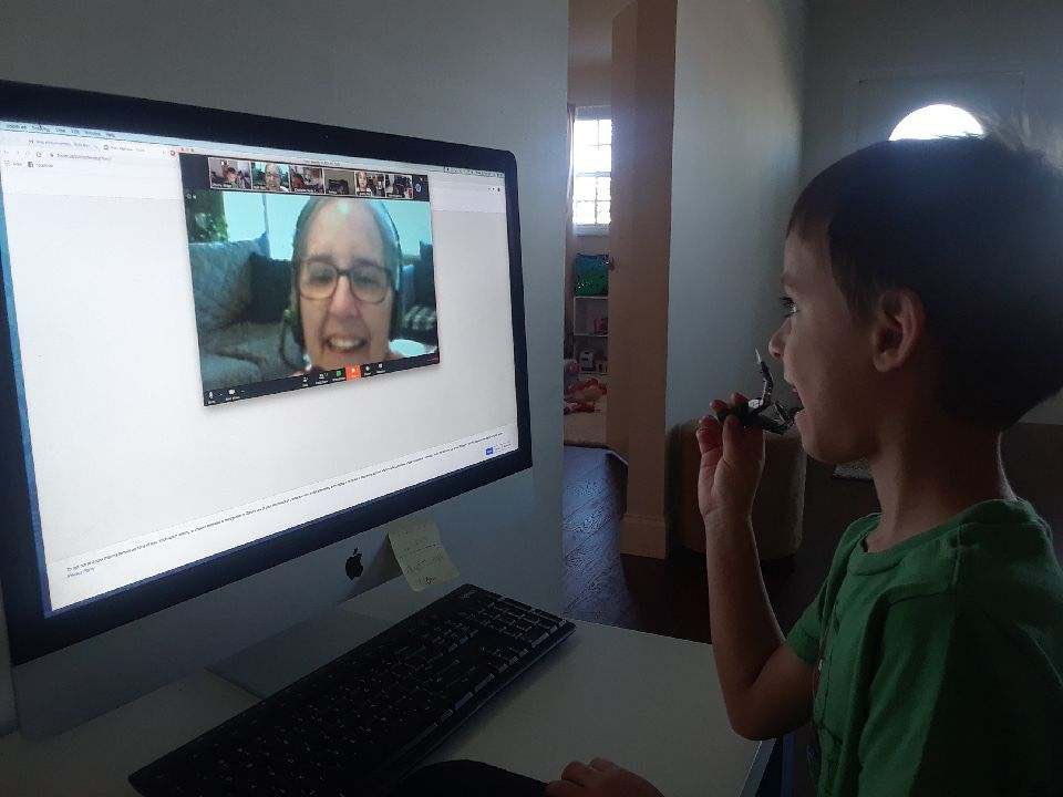 ChristyAliaga's tweet photo. Can’t stress enough how important connecting with your students via Zoom or Flip Grid will be for their emotional health. My Pre K little guy LOVED show and tell today with his teacher and friends! #VirtualSEL #thatsmile https://t.co/hjbS0GpsL5