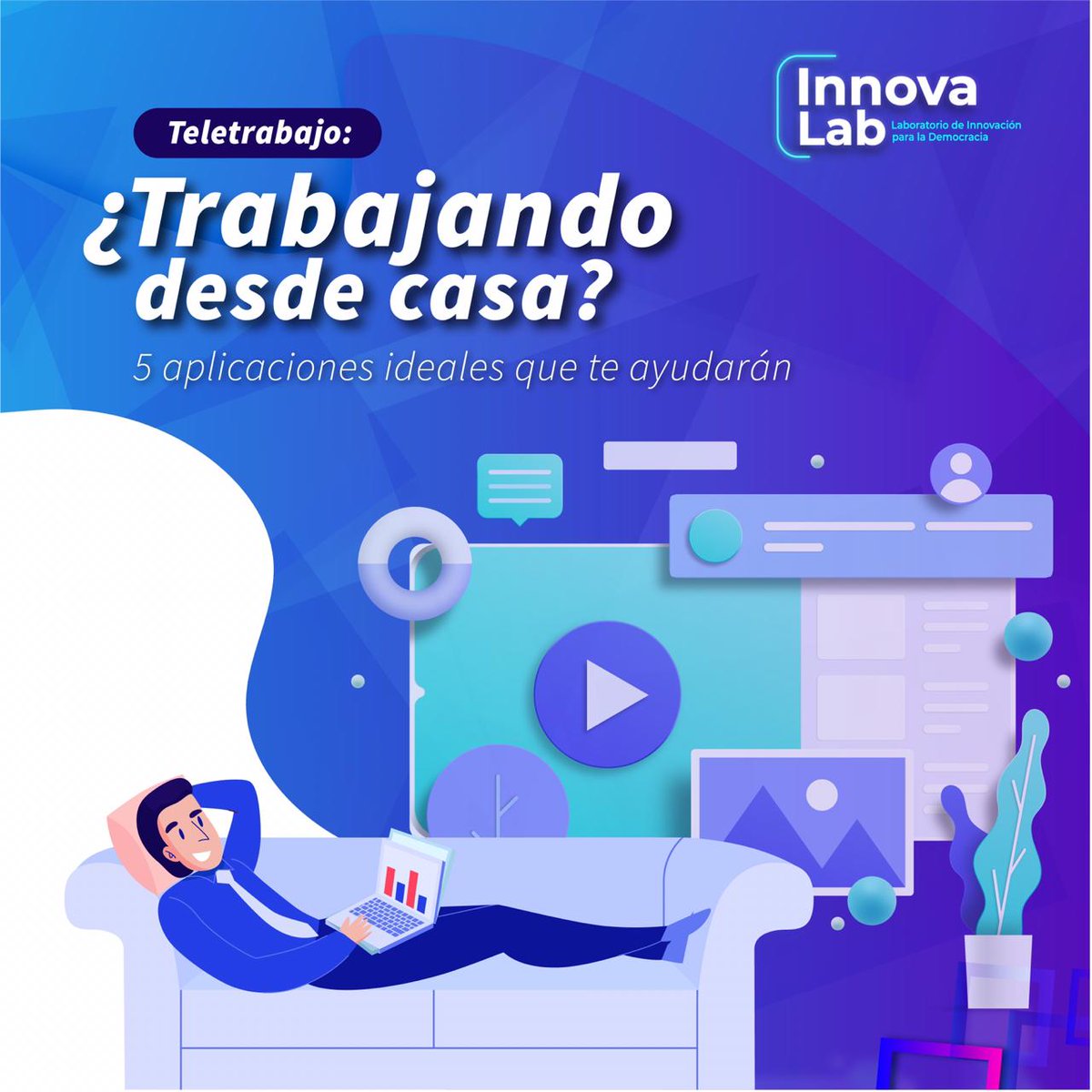 InnovaLabRD's tweet photo. Te presentamos 5 aplicaciones ideales para trabajar desde casa en estos días de cuarentena por la pandemia del #Coronavirus.
#CoronavirusRD #QuédateEnCasa #YoMeQuedoEnCasa #InnovaLabRD https://t.co/LoUgxaR8Q2