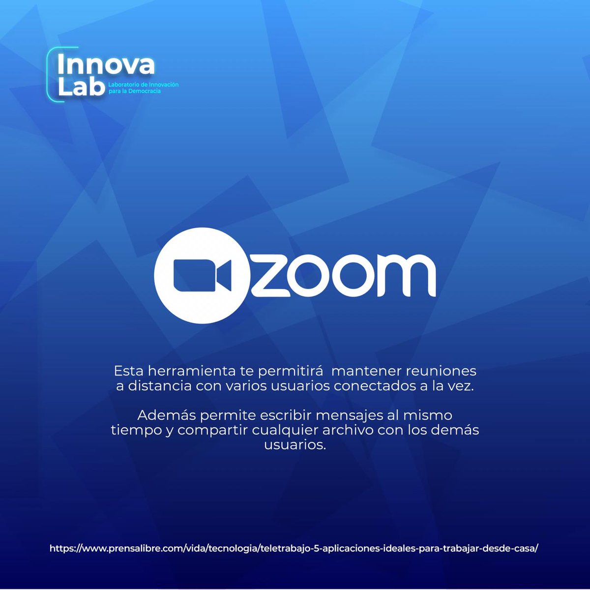 InnovaLabRD's tweet photo. Te presentamos 5 aplicaciones ideales para trabajar desde casa en estos días de cuarentena por la pandemia del #Coronavirus.
#CoronavirusRD #QuédateEnCasa #YoMeQuedoEnCasa #InnovaLabRD https://t.co/LoUgxaR8Q2