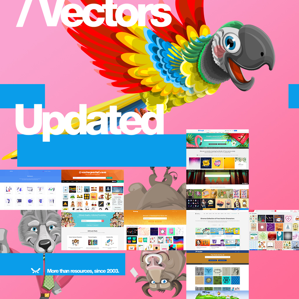 bluevertigo's tweet photo. / VECTORS
40+ sites / new sites added!
In one place, always updated, the best curated list of design resources, since 2003.
https://t.co/bvbVDodfH7
#freevector #vectorart #vectorillustration #vector #stockvectors #graphicdesigner #webdesigner https://t.co/NdrYYEGkgf