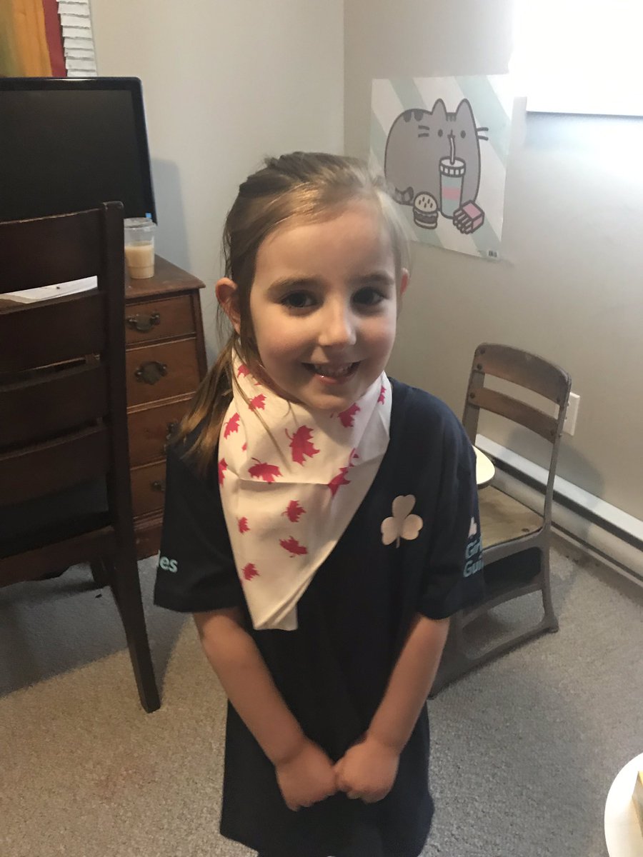 ReginaCFoley's tweet image. She joined Sparks late in the year and we were waiting for her uniform to arrive. She talked about it daily, how excited she would be to wear it to her meetings. Unfortunately the pandemic stopped her, but look how sweet she is!
@girlguidesofcan