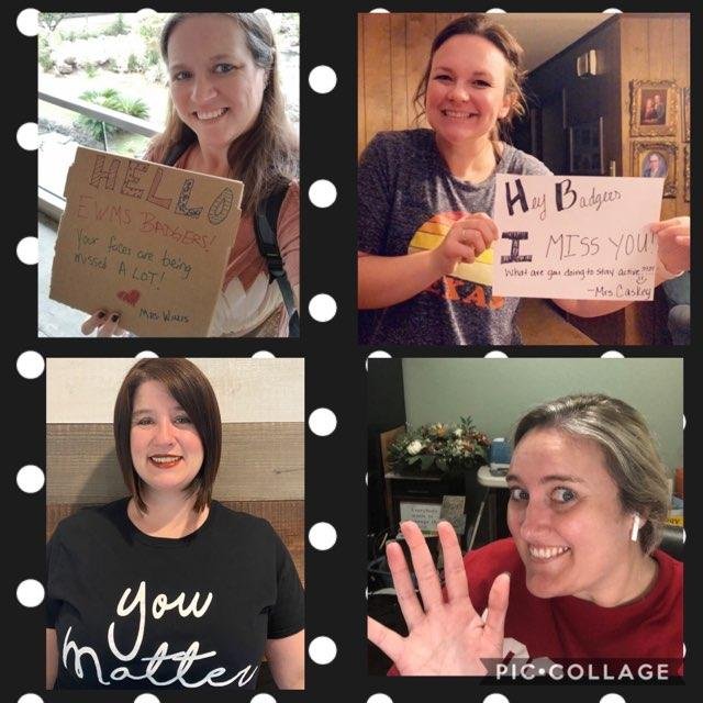 EdWillkie's tweet photo. We are all missing our Badgers! #emsproud #itsabadgerthing @EMSISD https://t.co/hDMkavOzck