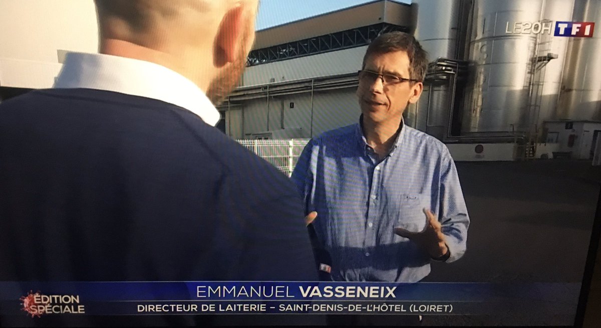 ANIA_FRANCE's tweet photo. Ce soir au JT de 20h sur @TF1,
Emmanuel Vasseneix, Président de @groupeLSDH : « La production de lait tourne, il n’y a pas de problème de pénurie » https://t.co/e383Rbcjh7