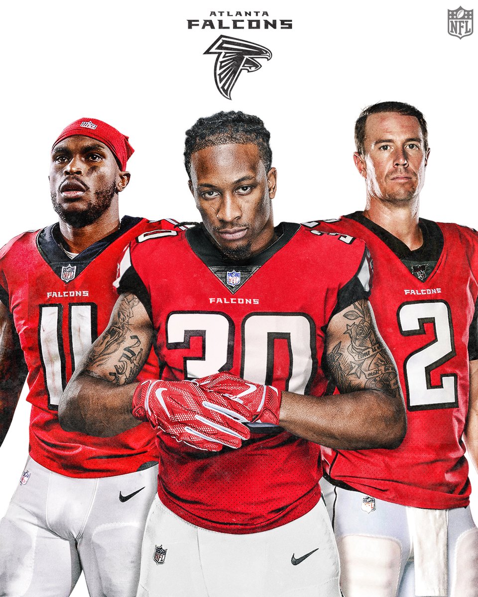 NFL's tweet photo. .@TG3II + @M_Ryan02 + @juliojones_11.

So fresh and so clean. @AtlantaFalcons https://t.co/CqI2m27bYS