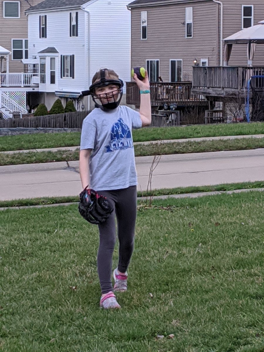 Katie_Napier's tweet photo. PE class meant online karate classes and preparing for the upcoming softball season. Today is also Spirit Day and we were proud to have 100% class participation. #WVNTI https://t.co/OeHGHQEs4B