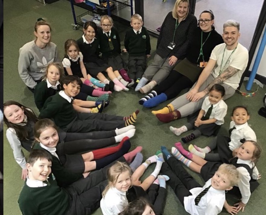 Miss_South_AHT's tweet photo. Celebrating World Down Syndrome Day by wearing our odd socks 🧦 #WorldDownSyndromeDay #LotsOfSocks #WeDecide @n_ladyman @claireacavanagh @BrantAbbie https://t.co/6H6OC5knrH