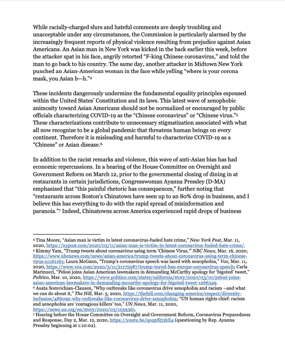 vanitaguptaCR's tweet photo. “This latest wave of xenophobic animosity toward Asian Americans should not be normalized or encouraged by public officials…”

Important @USCCRgov statement expressing concern over the growing anti-Asian racism and xenophobia during the #COVID19 crisis. https://t.co/TUlEQVeEtq https://t.co/pHVyuMTwS2