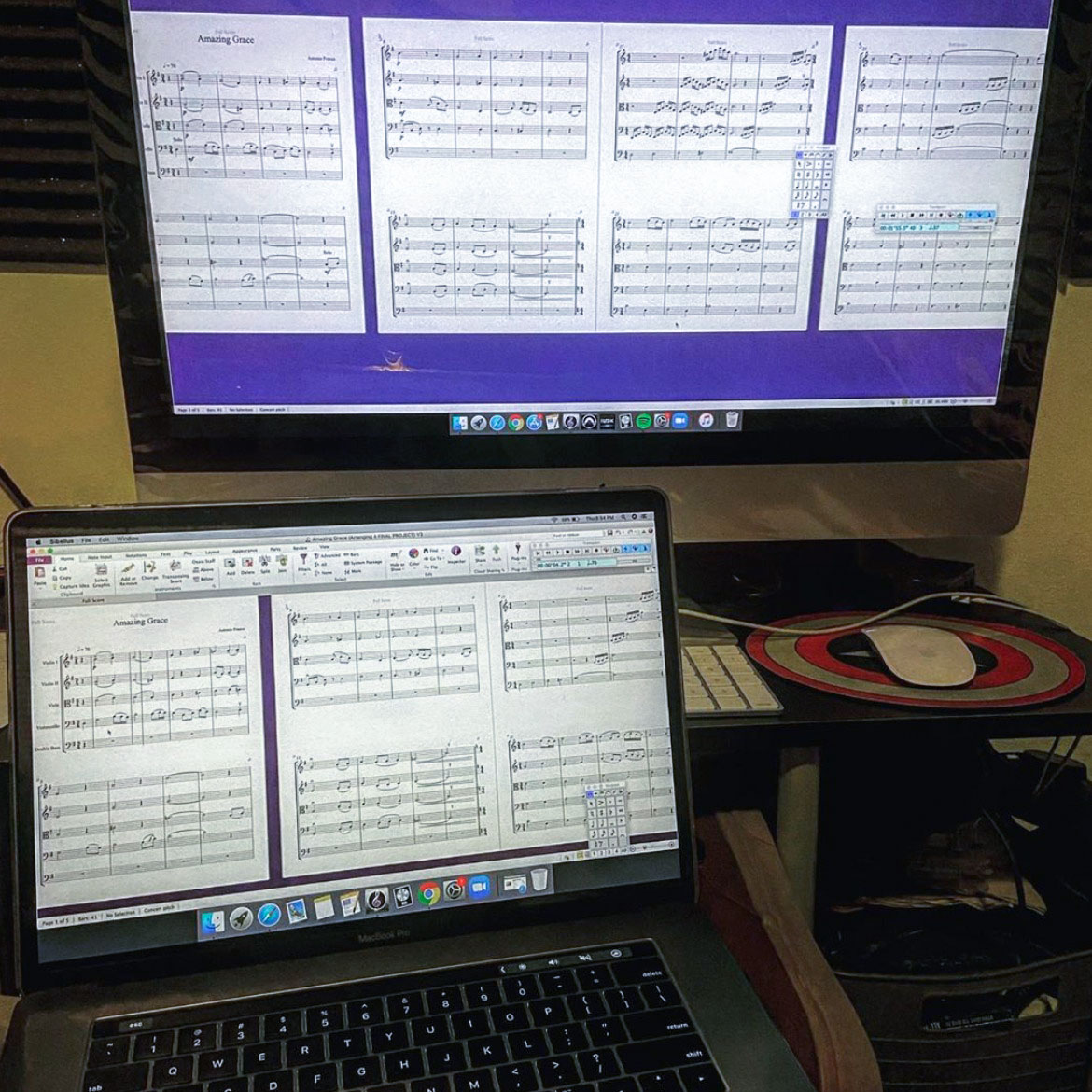 AvidSibelius's tweet image. 📷 instagr.am/tfranco354
▶️ avid.com/sibelius
⠀
#stringquintet #musicnotation #composing #sibelius #avid